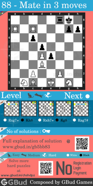 Mate in 3 !! - ( Medium level ) - Chess PUZZLES tutorials ep8