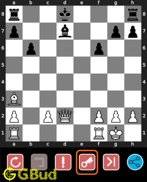 A chess puzzle displayed at the main page of Chessgames.com.