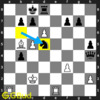 Solve this  easy chess puzzle 0133. How do you respond after losing your queen