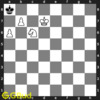 b7# - King has no free squares to move. This is called as David and Goliath mate as the pawn is giving the checkmate