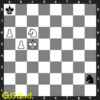 Ka8 - This is the only free square available as b8 is also attacked by the knight