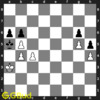 b4# - This is called David and Goliath mate as the pawn is giving the checkmate. King is blocked by friendly pawn in a file. This is how you can mate in two moves