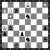 Kh5 - Opponent's king moves to h5 to escape from the check threat. He can not capture your bishop since it is protected by the pawn