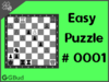 Solve the easy chess puzzle 1. Gain Queen. Train and improve your chess game, strategy and tactics