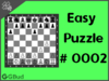 Solve the easy chess puzzle 2. Avoid check mate in one move. Train and improve your chess game, strategy and tactics