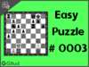 Solve the easy chess puzzle 3. Check mate in one move. Train and improve your chess game, strategy and tactics