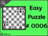 Solve the easy chess puzzle 6. Check mate in one move. Train and improve your chess game, strategy and tactics