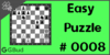 Solve the easy chess puzzle 8. Gain queen. Train and improve your chess game, strategy and tactics