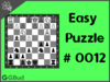 Easy chess puzzle # 0012 - Sacrifice a piece to gain queen