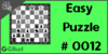 Solve the easy chess puzzle 12. Sacrifice a piece to gain queen. Train and improve your chess game, strategy and tactics