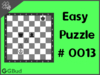 Solve the easy chess puzzle 13. Which piece will you capture. Train and improve your chess game, strategy and tactics