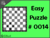 Solve the easy chess puzzle 14. Move the pawn in f file. Train and improve your chess game, strategy and tactics