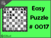 Easy chess puzzle # 0017 - Provide support to your knight