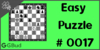 Solve the easy chess puzzle 17. Provide support to your knight. Train and improve your chess game, strategy and tactics
