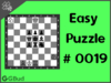 Solve the easy chess puzzle 19. Mate in 1 move. Train and improve your chess game, strategy and tactics