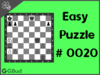 Solve the easy chess puzzle 20. Mate in 1 move. Train and improve your chess game, strategy and tactics