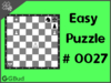 Solve the easy chess puzzle 27. Avoid stale mate. Train and improve your chess game, strategy and tactics