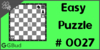 Solve the easy chess puzzle 27. Avoid stale mate. Train and improve your chess game, strategy and tactics