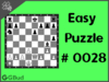 Easy  Chess puzzle # 0028 - Unpin your queen