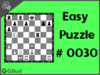 Easy  Chess puzzle # 0030 - Gain rook