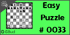 Solve the easy chess puzzle 33. Gain Bishop. Train and improve your chess game, strategy and tactics