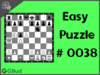 Easy  Chess puzzle # 0038 - Give a discovered check