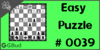Solve the easy chess puzzle 39. Have an en passant capture. Train and improve your chess game, strategy and tactics