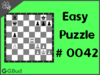 Easy  Chess puzzle # 0042 - Sacrifice your rook