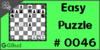 Solve the easy chess puzzle 46. Mate in 1 move. Train and improve your chess game, strategy and tactics