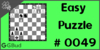 Solve the easy chess puzzle 49. Mate in 2 moves. Train and improve your chess game, strategy and tactics