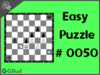 Solve the easy chess puzzle 50. Mate in 1 move. Train and improve your chess game, strategy and tactics