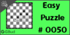 Solve the easy chess puzzle 50. Mate in 1 move. Train and improve your chess game, strategy and tactics