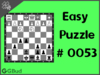 Easy  Chess puzzle # 0053 - Do a pawn fork