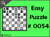 Easy  Chess puzzle # 0054 - Undermine the knight