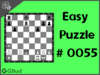 Easy  Chess puzzle # 0055 - Form a battery of queen and rook along d file