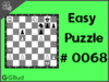 Easy  Chess puzzle # 0068 - Mate in 2 moves