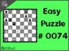 Easy  Chess puzzle # 0074 - Gain rook