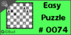 Solve the easy chess puzzle 74. Gain rook. Train and improve your chess game, strategy and tactics