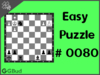 Easy  Chess puzzle # 0080 - Avoid checkmate in 1 move