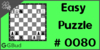 Solve the easy chess puzzle 80. Avoid checkmate in 1 move. Train and improve your chess game, strategy and tactics