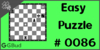 Solve the easy chess puzzle 86. Mate in 1 move. Train and improve your chess game, strategy and tactics