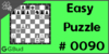 Solve the easy chess puzzle 90. Mate in 1 move. Train and improve your chess game, strategy and tactics