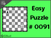 Easy  Chess puzzle # 0091 - Mate in 1 move