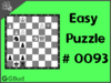 Easy  Chess puzzle # 0093 - Gain opponent's queen