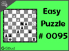 Easy  Chess puzzle # 0095 - Gain opponent's rook by a knight fork