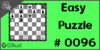 Solve the easy chess puzzle 96. Mate in 1 move. Train and improve your chess game, strategy and tactics