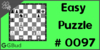 Solve the easy chess puzzle 97. Mate in 1 move. Train and improve your chess game, strategy and tactics