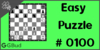 Solve the easy chess puzzle 100. Mate in 1 move. Train and improve your chess game, strategy and tactics