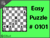 Solve the easy chess puzzle 101. Gain opponent's rook. Train and improve your chess game, strategy and tactics