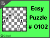 Solve the easy chess puzzle 102. Mate in 1 move. Train and improve your chess game, strategy and tactics